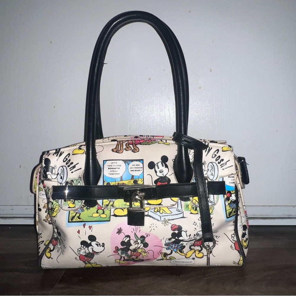 Disney Black Strap Purse with Design
